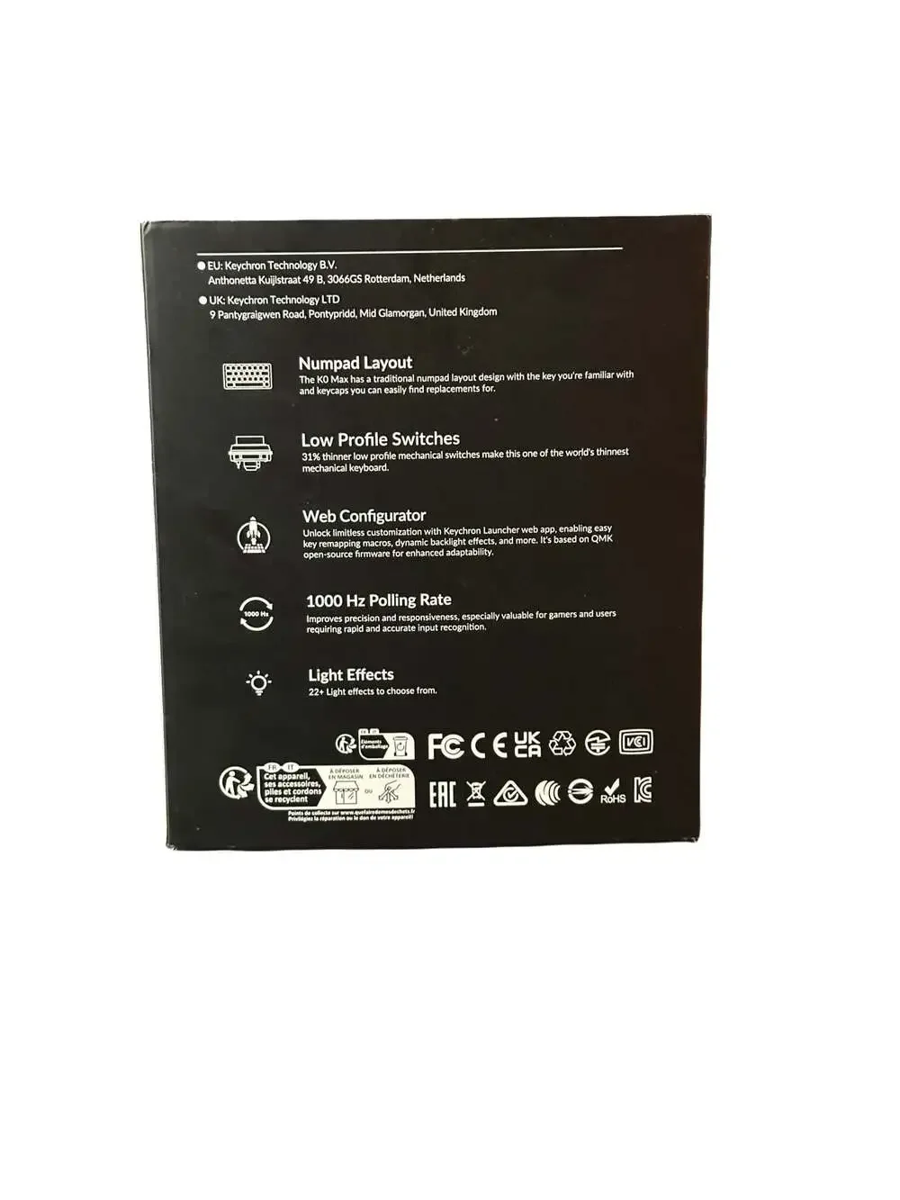Keychron K0 Max Wireless Mechanical Numpad Brown Tactile Switches